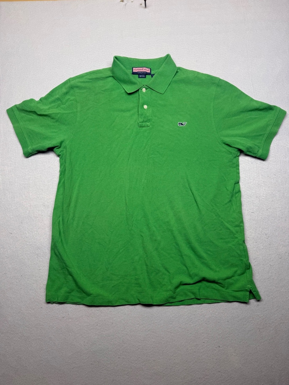 Vineyard Vines Polo Shirt Men L Green Cotton Casual